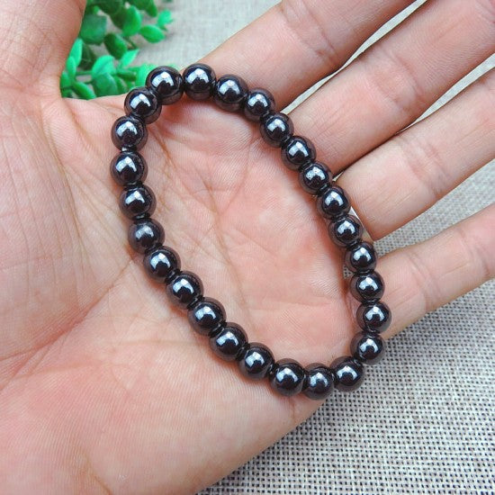 Beaded Elastic Magnetic Beautiful Bracelet - Black