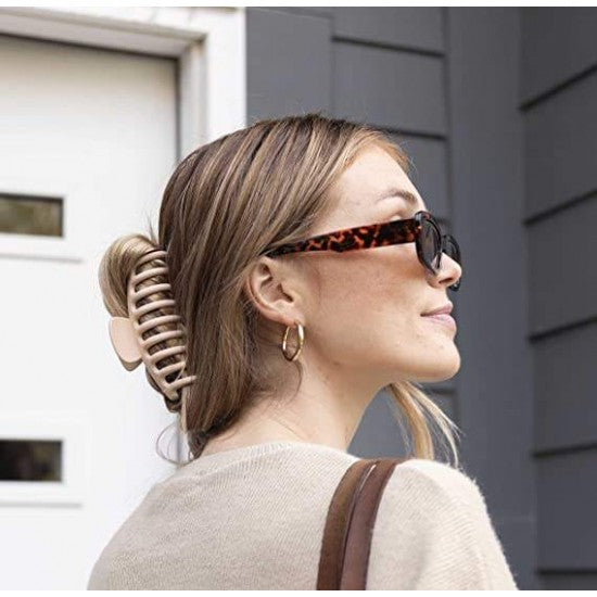 4 Pcs Geometric Hair Barrette Hair Elegant Clip Hollow Hairpin Multicolor