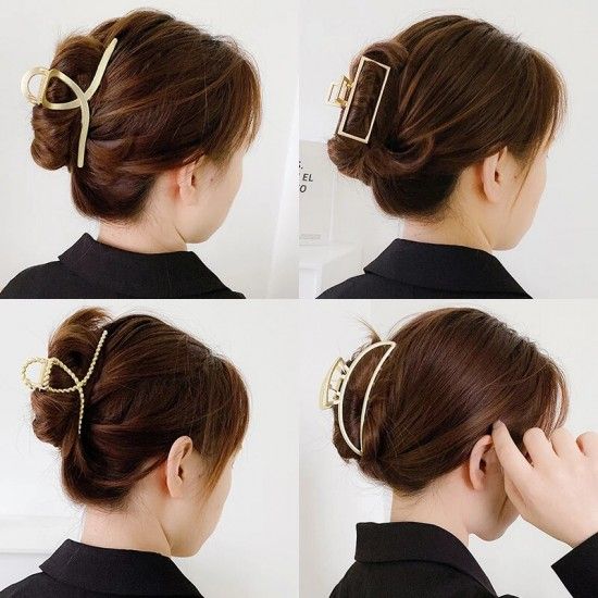 New Grab Hair Clip Accessories Golden