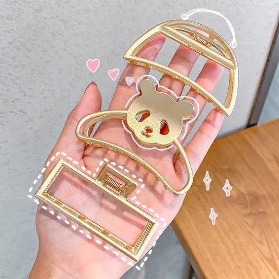 New Grab Hair Clip Accessories Golden