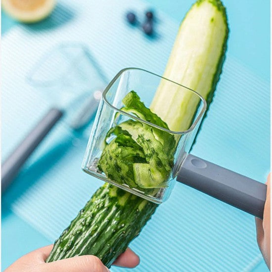 High Quality Plastic Vegetable Peeler With Top Container (Orange) - Shop N Save