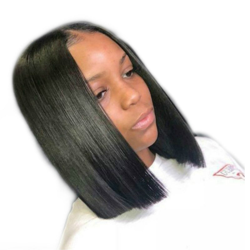 Cross-Border Export: African Black Straight Bob Wig Wholesale