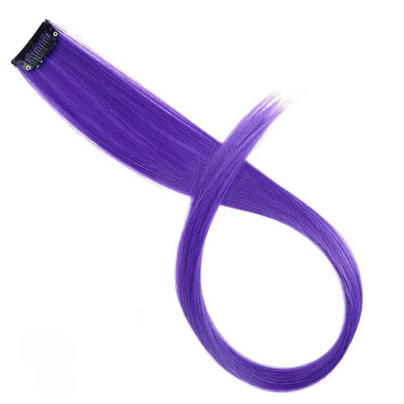 Wig Hair Extensions: Colored, Straight, High-Temperature Silk