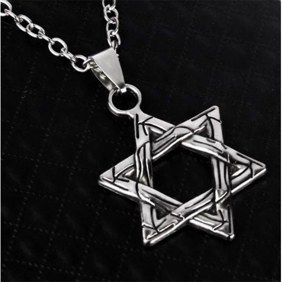 New Fashion Star Of David Shield Hexagram Pendant Necklace
