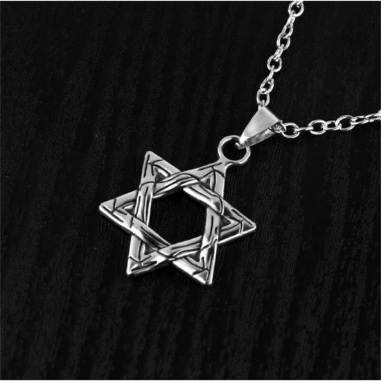 New Fashion Star Of David Shield Hexagram Pendant Necklace