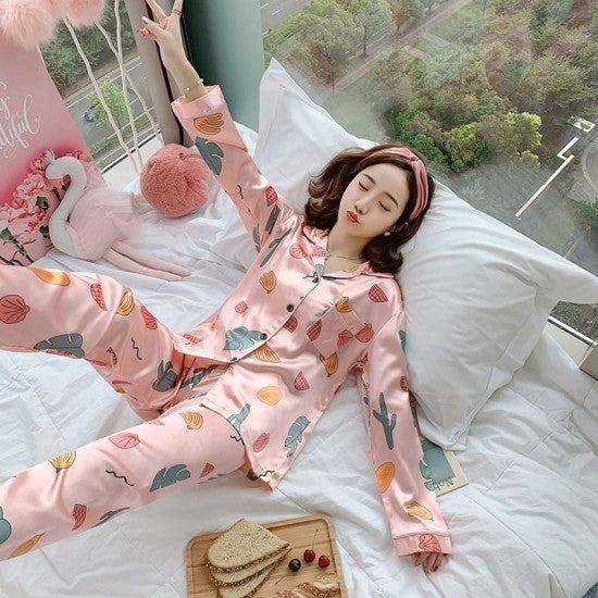 Single Pcs Nightwear For Women Sleepwear Peach