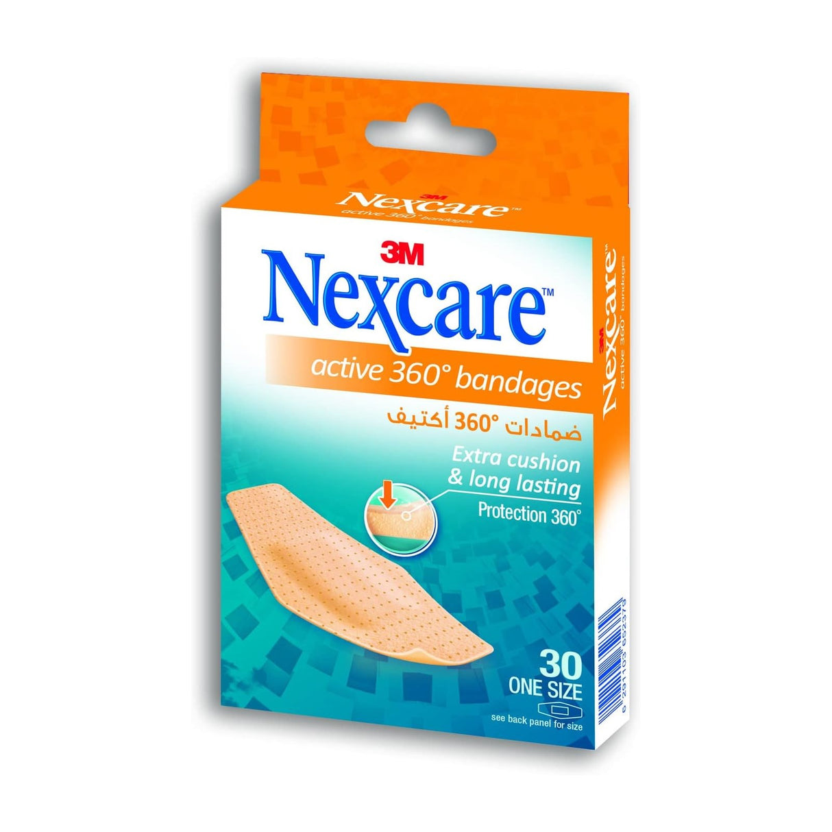 Nexcare™ 572-30Dp Active Bandages, 28x76mm, 30/box