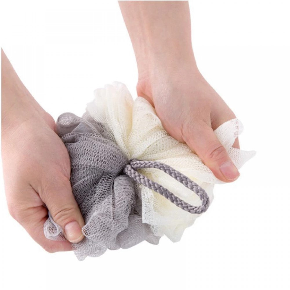 Soft Two Color Body Massage Wash Bath Sponge - Green White