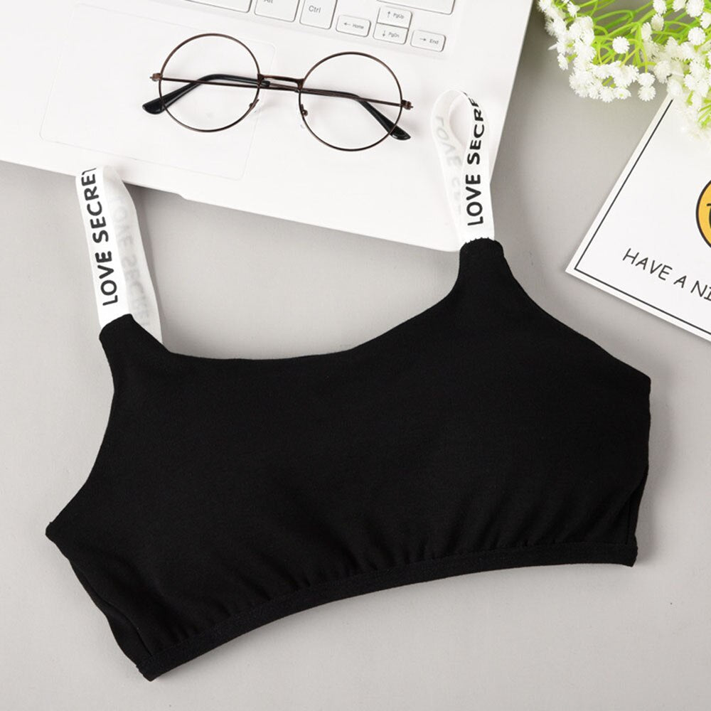 Seamless Bras Detachable Padded Sling Cotton - Black - Shop N Save