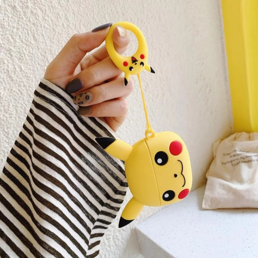 Cartoon 3D Earphone Case For Airpods 1 2 Silicone Cover Pikachu
