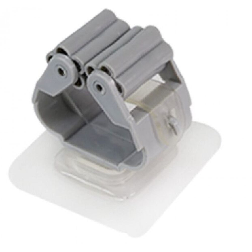 Hanging Mop Sticky Hook Clip For Bathroom And Kitchen - Gray