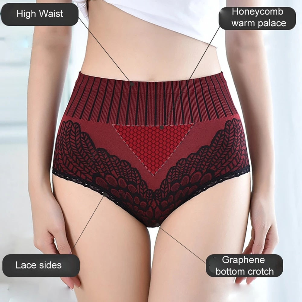 Women Seamless Panties Underwear Female Waist Hip Lifting Red - Shop N Save