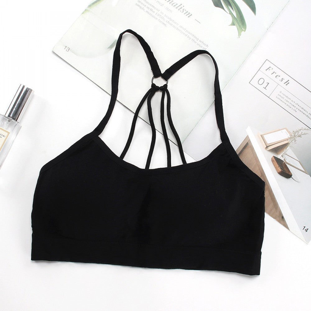 Sports Gym Bra Cross Fashion Beauty For Women Black - Shop N Save