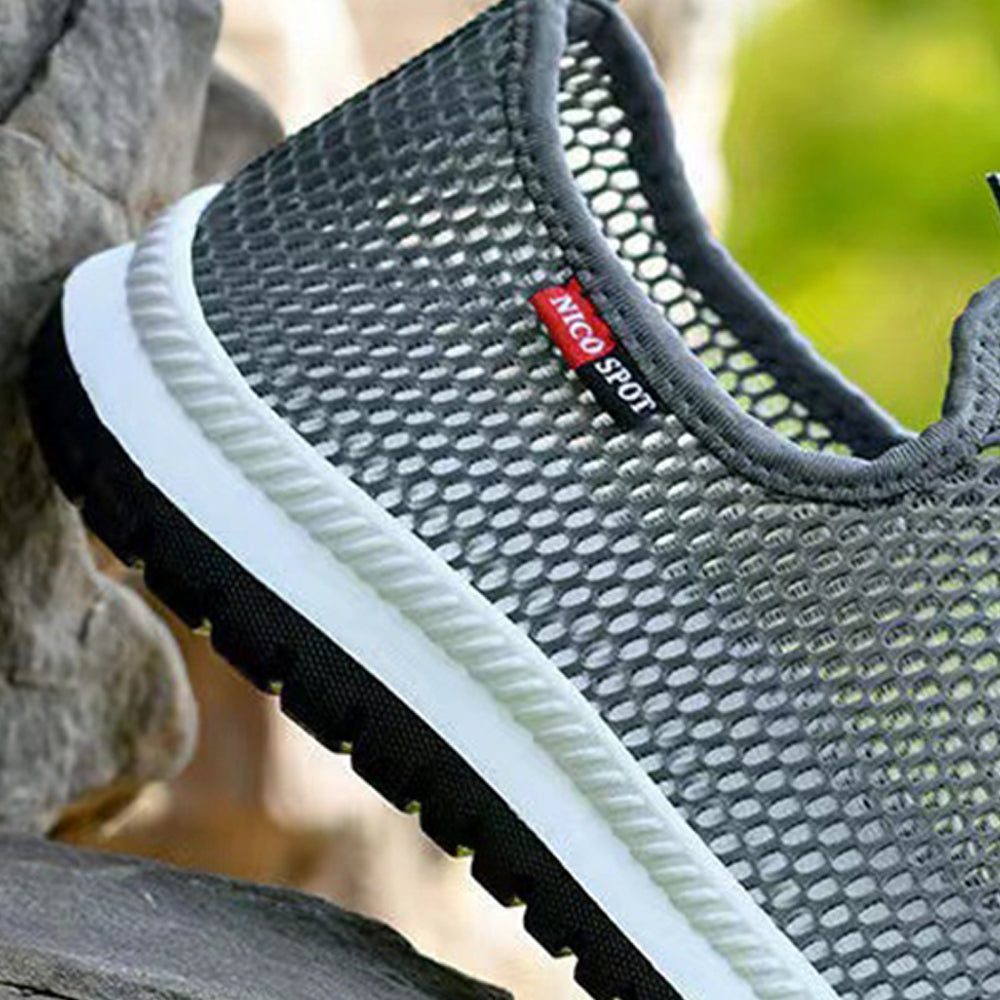 Sneakers for MEN Lightweight Breathable Non-Slip Soft And Comfortable Shoes For Walking Running Jogging Exercise Gym and Outdoor Office Casual Shoes - Gray