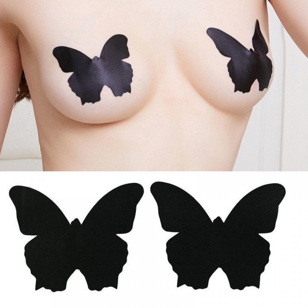 Cross-Border Spot Black Ultra-Thin Unisex Nipple Stickers Round Black - Shop N Save
