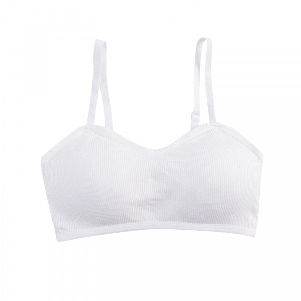 Woman Seamless Bras Vest Thread Beautiful Back - White - Shop N Save