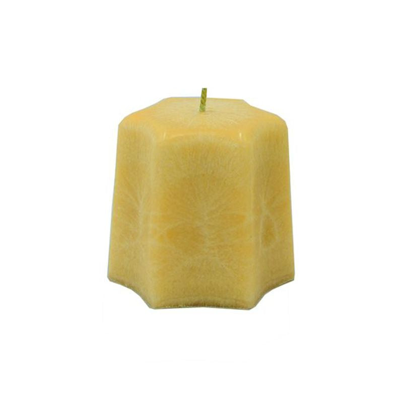Fragrance Scented Candle Long Burning – Yellow (6.5 X 6.5 X 9cm)