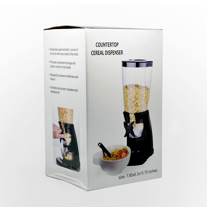 Single Countertop Cereal Dispenser (White)