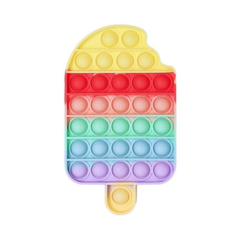 Push Ice Cream Pop Bubble Sensory Fidget Toy Antistress Anxiety Relief