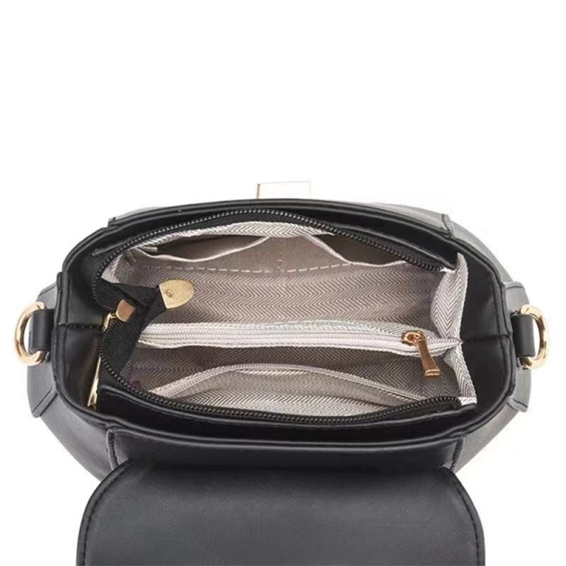 Chic Mini Crossbody: Classic, Adjustable, Versatile, Button Closure Elegance - Shop N Save