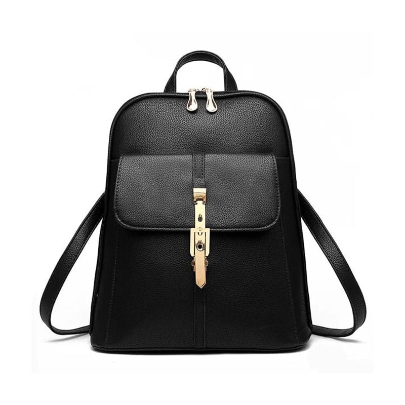 Luxury PU Leather Backpack: Stylish, Large Capacity, Travel-Friendly Chic - Shop N Save