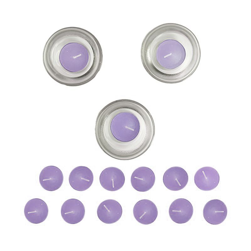 Love Life Scented Candle 3Pc Stand + 15Pcs Candle Set 4.5X23.5X8 cm (Lavender).