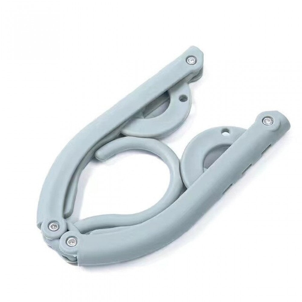 Creative Multifunction Clothes Hanger Portable Durable Folding - Yellow