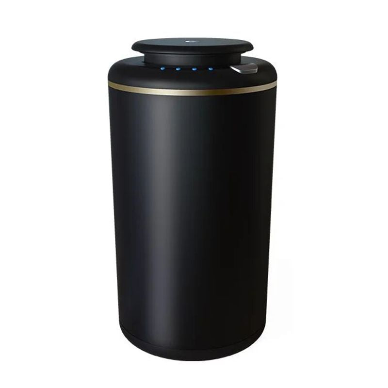 Car Aroma Diffuser A601 - 10 ML (Matt Black) with built-in rechargeable Lithium Battery & four timers