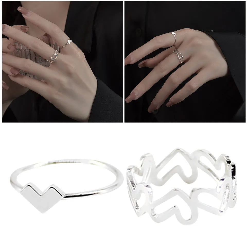 Hollow Love Opening Ring: Fashionable Stainless Steel Toe Ring Design - Shop N Save