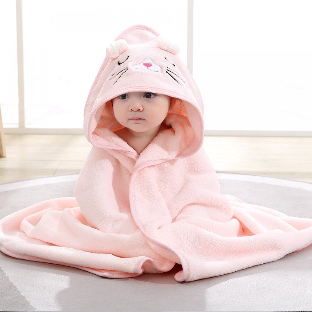 Spring and Autumn Newborn Swaddle Hooded Towel - Shop N Save