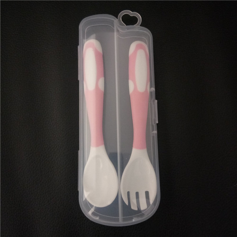 Bendable Spoon New Born Fork Tableware Twist Fork - Pink - Shop N Save