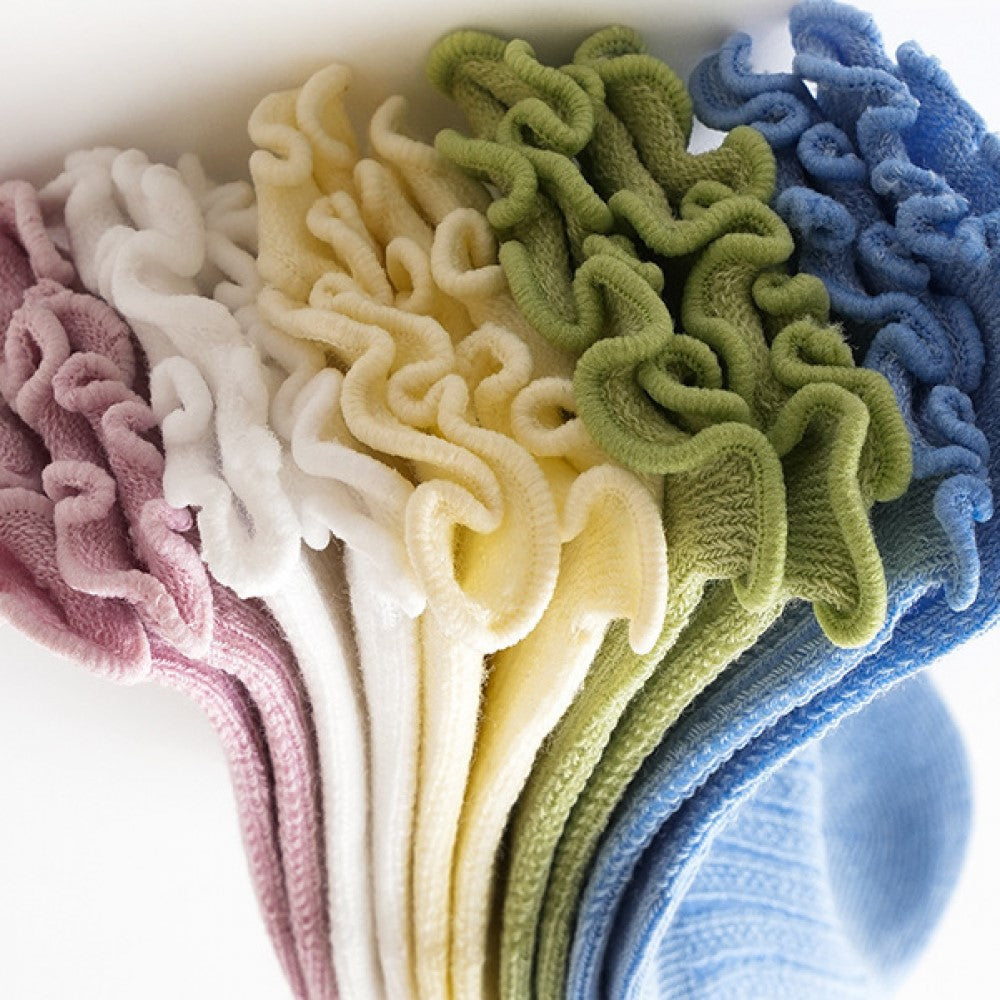 Newborn Thin Mesh Breathable Combed Cotton Lace Socks - Blue - Shop N Save