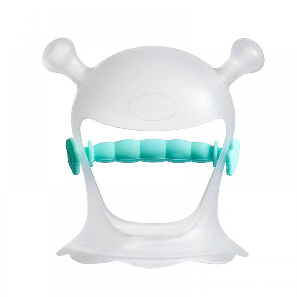 Silicone Infant Teether Mitten - Newborn Baby Silicone Teether Cartoon Shape Teething Gloves Toy for Baby Chew Toys - Orange - Shop N Save