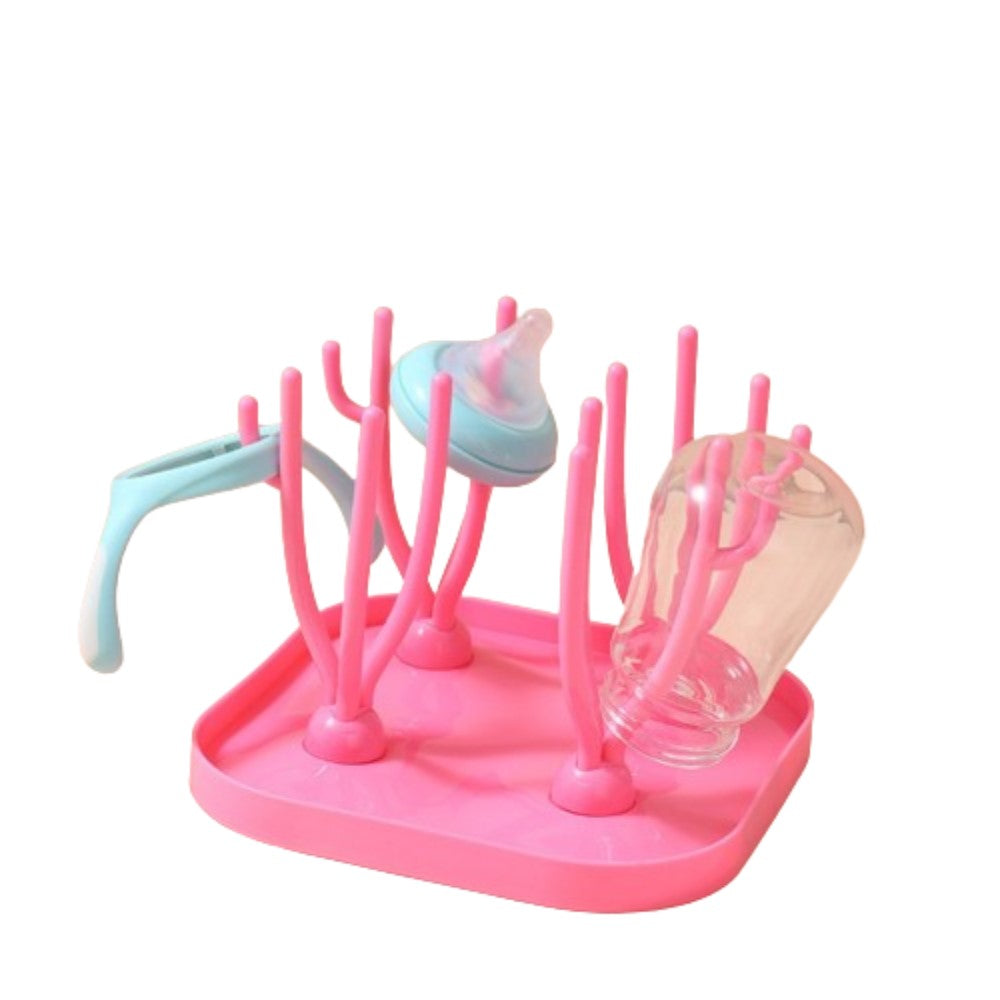 New Born Portable Bottle Drying Rack – Pink - Shop N Save