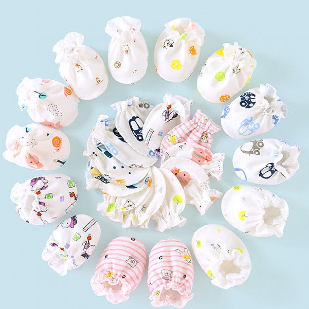Newborn Baby Cap Anti-Scratch Gloves Foot Cover - Shop N Save