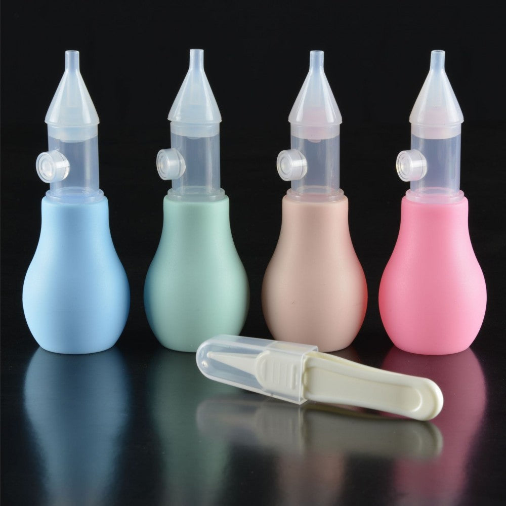 New Born Silicone Nasal Aspirator Manual Pump Nose Cleaner - Shop N Save