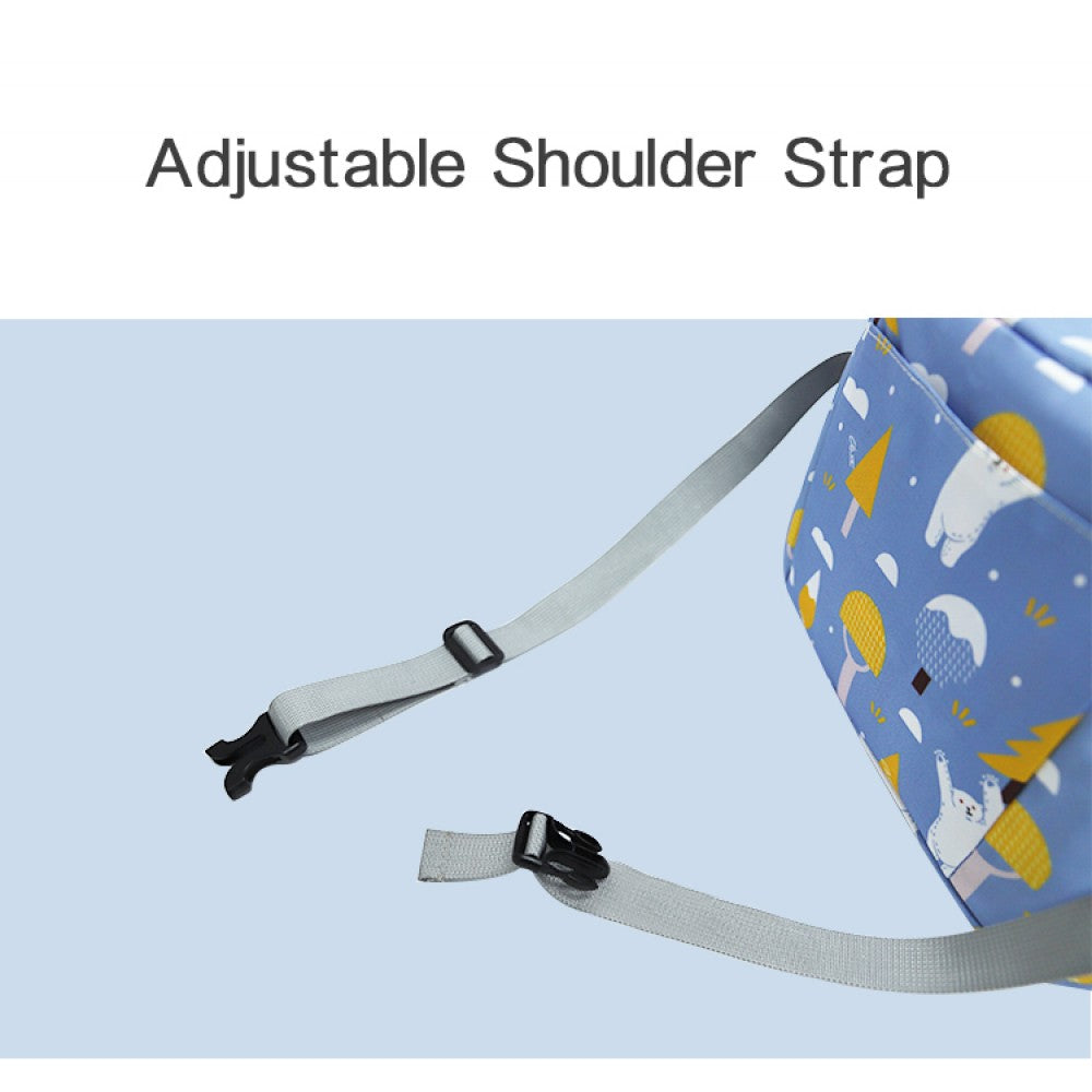 Diaper Backpack - Ducks Printed Maternity Multi Functional Backpacks Large Capacity New Born Mommy Travel Bag - Light Green - Shop N Save