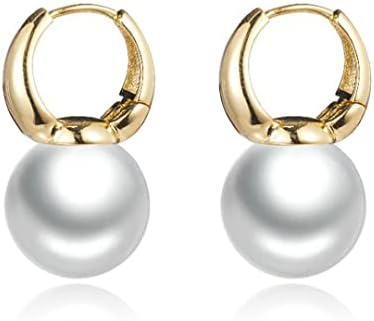 Gold-Plated Freshwater Pearl Earrings: Elegant Women's Dangles - Shop N Save