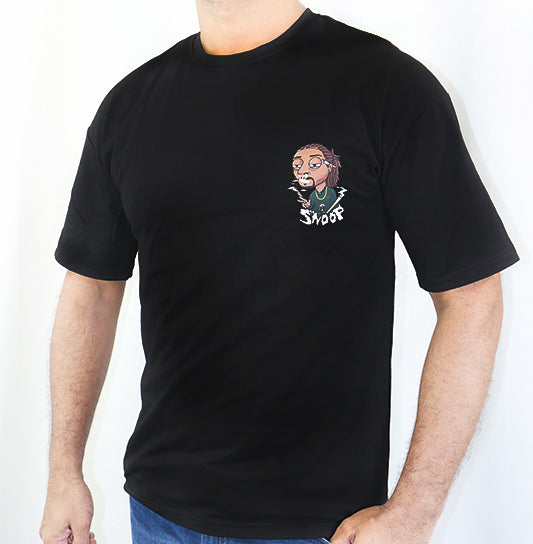 Snoop Dag Art Collective New Premium Sleeve Men`s T-shirt (Black)