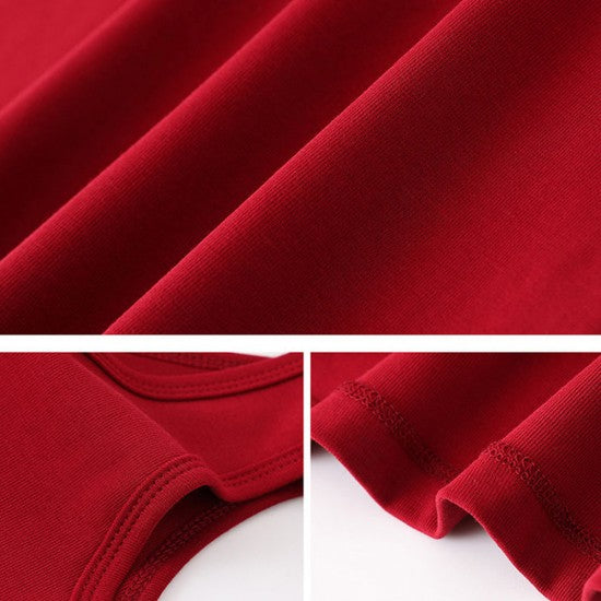 Women Long Skirt Dress - Style Soft Fabric Women Dress For Party Events Beach Office - Red