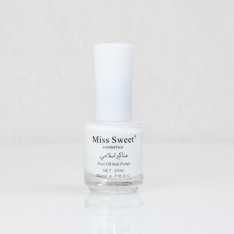 Miss Sweet Cosmetic Peel Off Nail Polish - White (36)