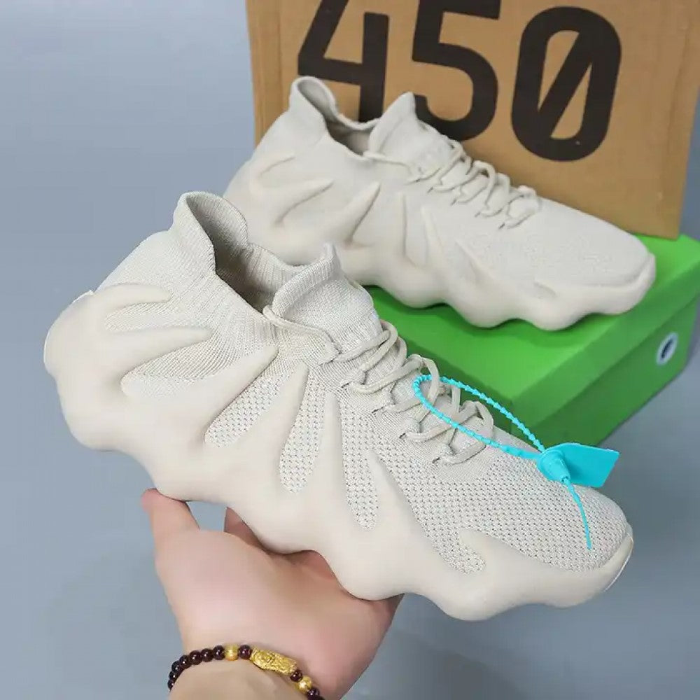 Mesh Lace-Up sport shoes for MEN Lightweight Breathable Non-Slip Soft And Comfortable Shoes For Walking Running Jogging Exercise Gym and Outdoor Office Casual Shoes - Sand