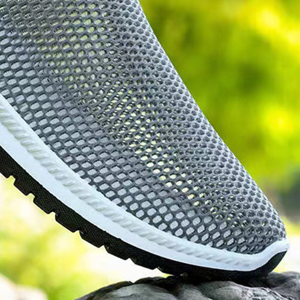 Sneakers for MEN Lightweight Breathable Non-Slip Soft And Comfortable Shoes For Walking Running Jogging Exercise Gym and Outdoor Office Casual Shoes - Gray