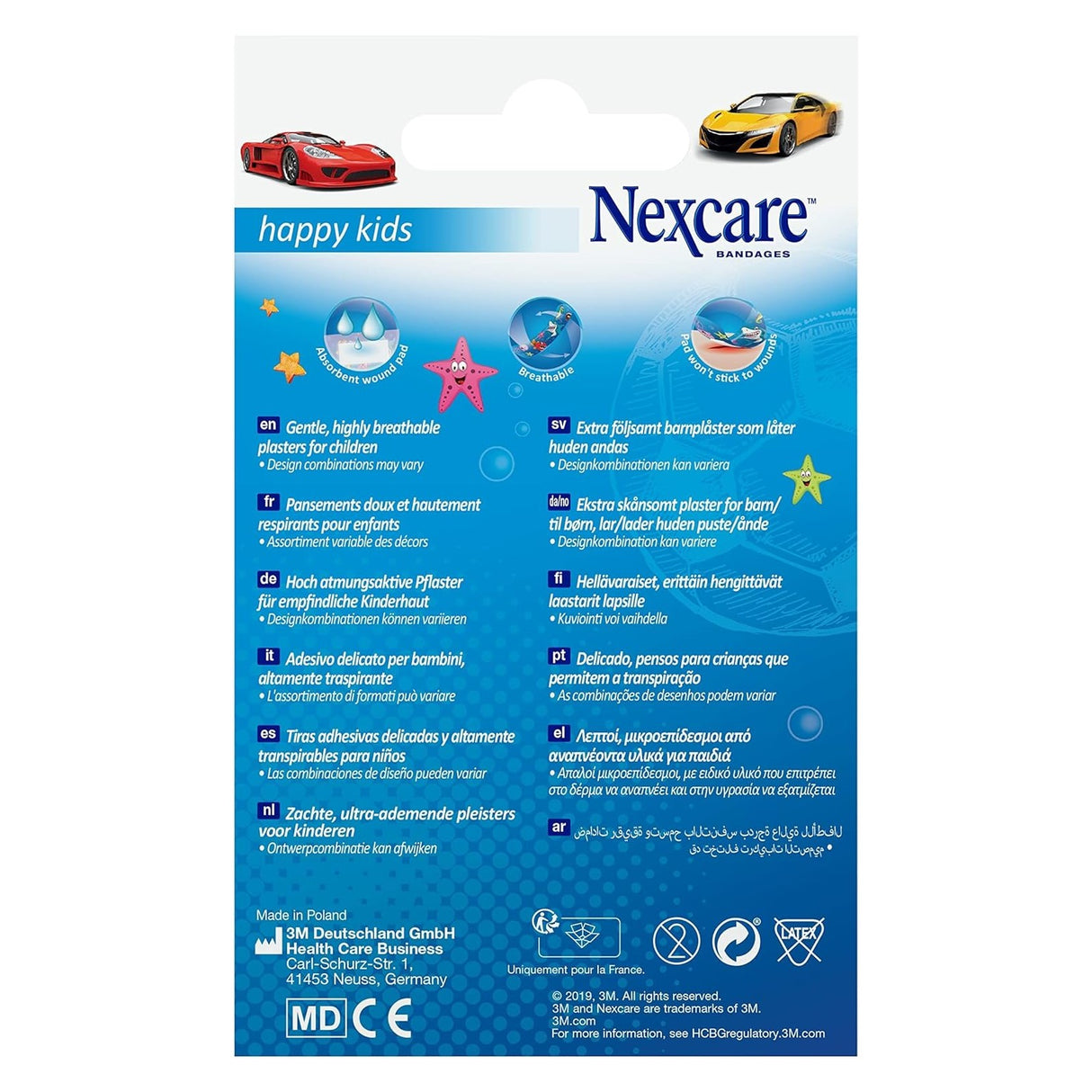 NEXCARE™ HAPPY KIDS PLASTERS COOL, ASSORTED, 20/PACK