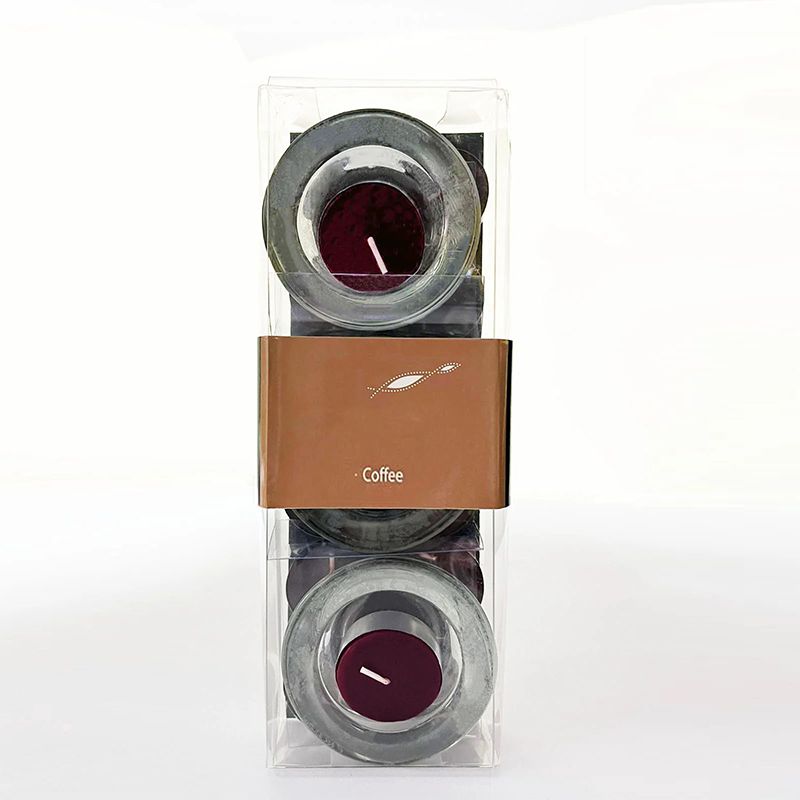 Love Life Scented Candle 3Pc Stand + 15Pcs Candle Set 4.5X23.5X8 cm (Coffee).