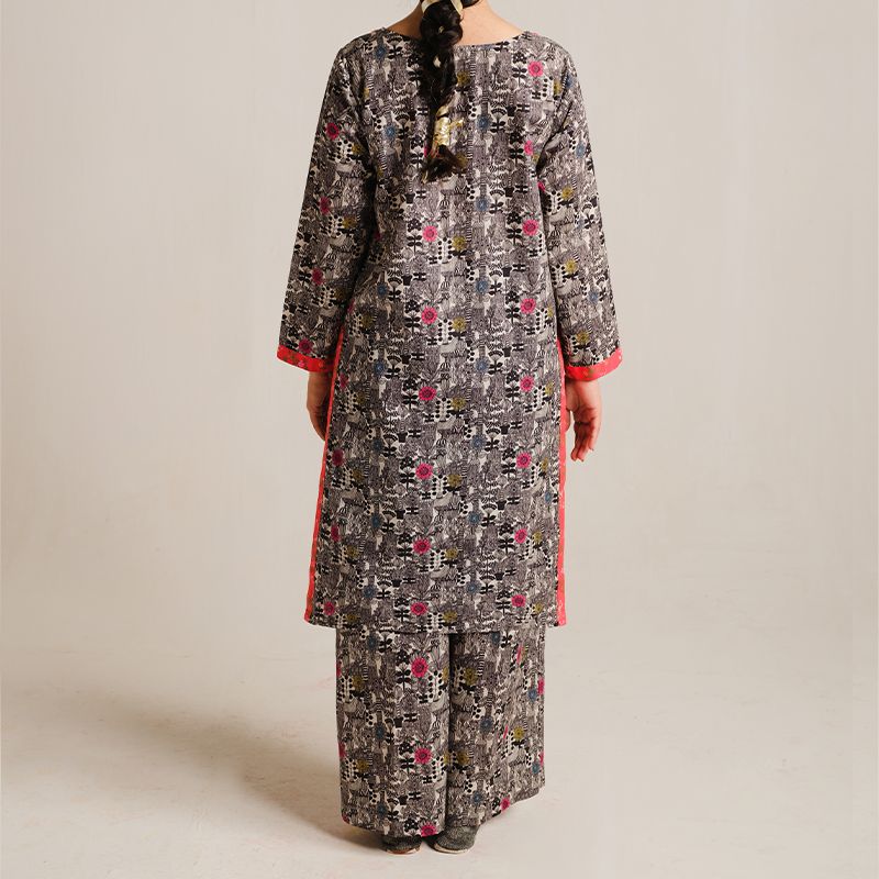 2 Piece Digital Print Kurti Salwar Set - Pure Cotton Collection Stylish Light Weight Cotton Fabric Suit Top Bottom Salwar Kameez Indian Pakistani Printed Suit For Casual Outdoor Dress - Multicolor - Shop N Save