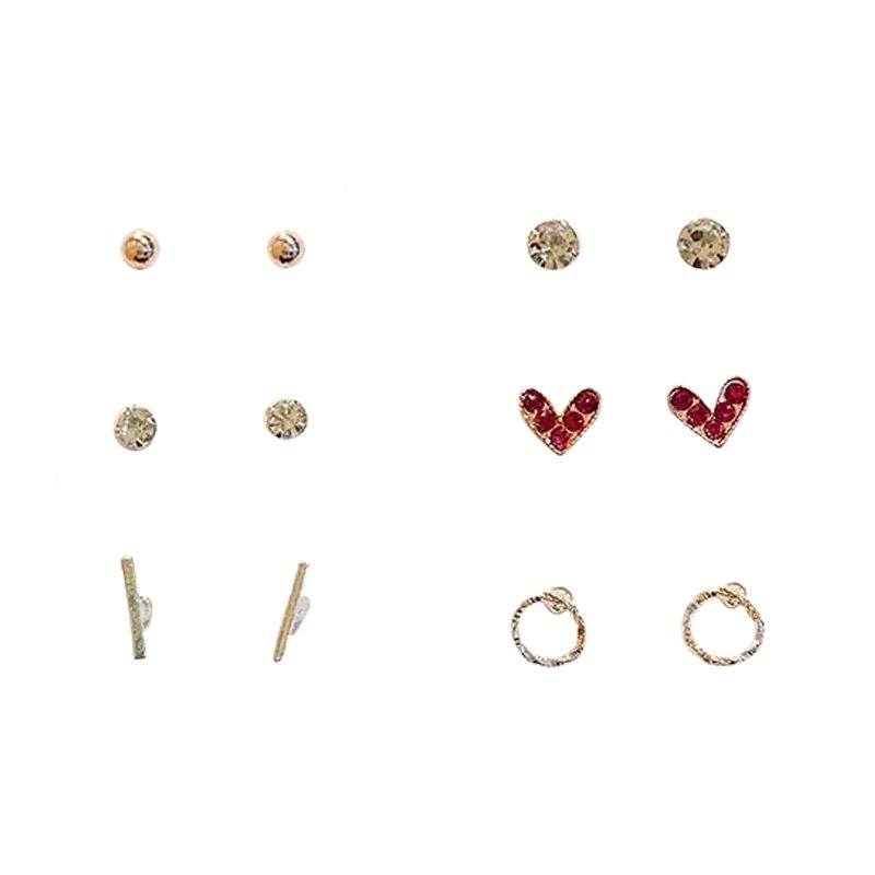 New Mini Stud Earrings Set: Trendy Simple Design for Women - Shop N Save