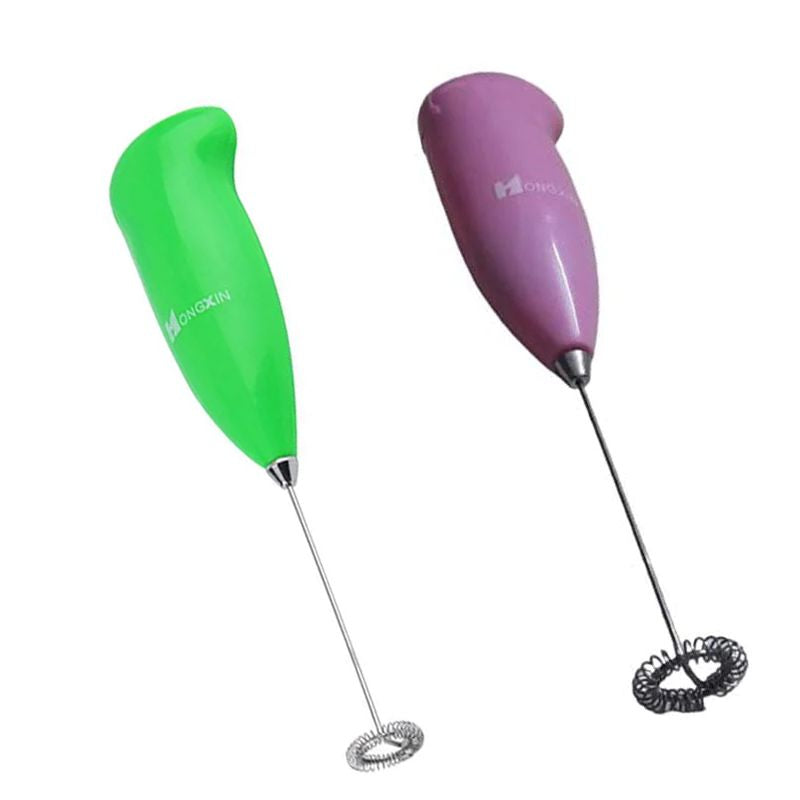 Electric Milk Frother: Versatile Latte Maker, Handheld Blender 2x - Shop N Save