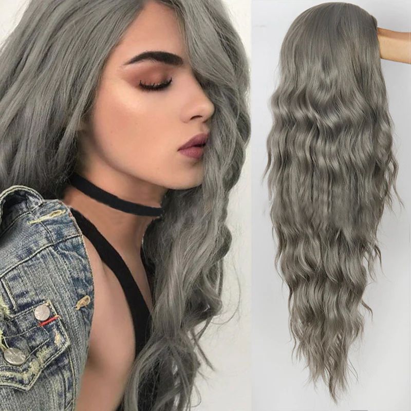 European & American Fiber Wigs: Corn Permed, Long Curls, Water Ripples