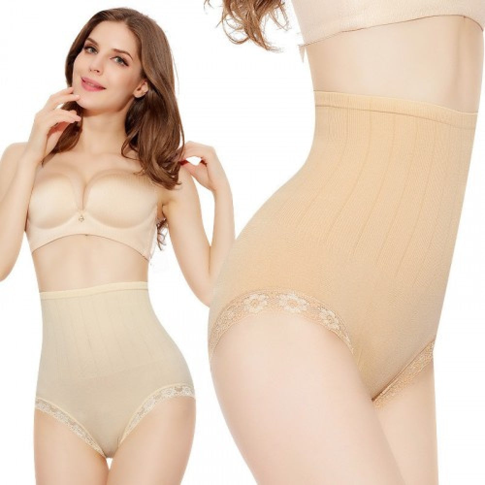 Japan Original Single Seamless High-Waisted Belly Pants - Skin - Shop N Save